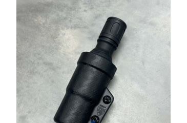 Image of Zero9 Flashlight Case Holster, Bezel Down 2, Molle Loks, Wolf Grey, Z9-4025-GRY-MLK