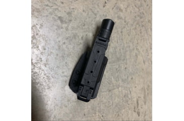Image of Zero9 Flashlight Case Holster, Bezel Down 2, Molle Loks, Wolf Grey, Z9-4025-GRY-MLK