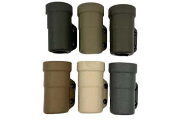 Image of Zero9 Flashlight Case Holster, Bezel Down 2, Molle Loks, Wolf Grey, Z9-4025-GRY-MLK