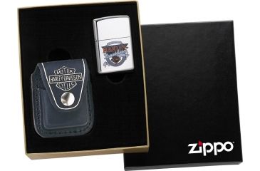 Image of Zippo Harley Leather Pouch Lighter ZOHDP6