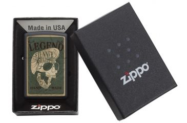 Image of Zippo Legendary Skull Design Pocket Lighter, 29630