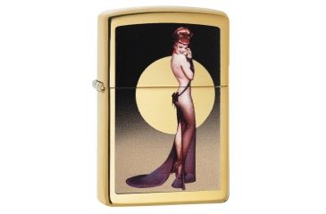 Image of Zippo Olivia High Polish Brass Pocket Lighter, 29583