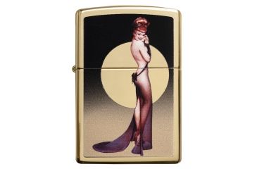 Image of Zippo Olivia High Polish Brass Pocket Lighter, 29583