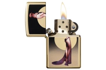 Image of Zippo Olivia High Polish Brass Pocket Lighter, 29583