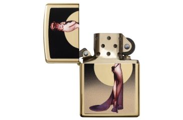 Image of Zippo Olivia High Polish Brass Pocket Lighter, 29583