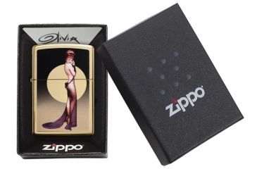 Image of Zippo Olivia High Polish Brass Pocket Lighter, 29583