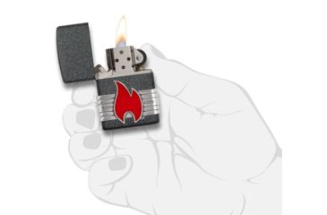 Image of Zippo Red Vintage Wrap Lighter w/ Box 29663
