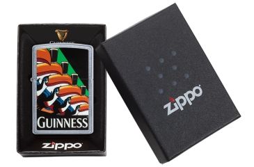 Image of Zippo Toucan Guinness Street Chrome Pocket Lighter, 29647