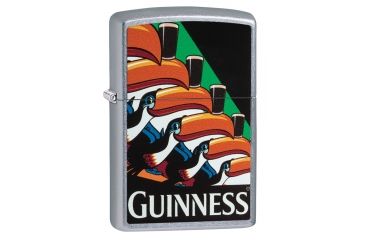 Image of Zippo Toucan Guinness Street Chrome Pocket Lighter, 29647