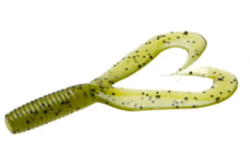 Image of Zoom Creepy Crawler Tail Grub/Trailer, 16 Pack, 3in, Watermelon Seed, 020019X