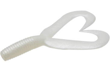 Image of Zoom Creepy Crawler Tail Grub/Trailer, 16 Pack, 3in, White Pearl, 20045