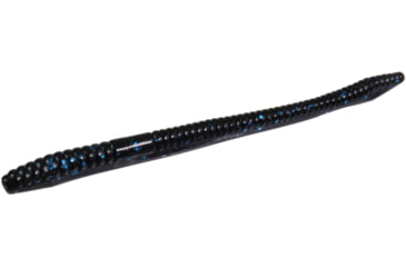 Image of Zoom Finesse Worm, 20 Pack, 4.5in, Black/Blue, 004072X
