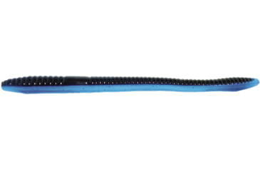 Image of Zoom Finesse Worm, 20 Pack, 4.5in, Black Blue Bruizer, 004087X