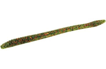 Image of Zoom Finesse Worm, 20 Pack, 4.5in, Watermelon Green Orange, 004216X