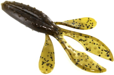 Image of Zoom Z-Hog Jr Creature Bait, 10 Pack, 3.5in, Green Pumpkin, 123025