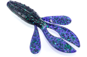Image of Zoom Z-Hog Jr Creature Bait, 10 Pack, 3.5in, Junebug, 123005X