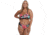 Body Glove Isla Foca Plus Size Drew Fixed Triangle Bikini Top - Black 397B7A44, 1X, Black, 39527128P-368-1X