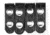 Aker Leather 531 Double Snap 3/4inch Wide Belt Keepers, Brass Snap, 1 PK, Basketweave, Black, A531-BW-BR
