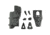 Alien Gear Holsters Rapid Force Level 3 Polymer Duty OWB Belt Holster, Glock 19, Right Hand, Black, R3-M-0057-BK-RH-LL-AX-C