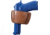Allen Glenwood Belt Slide Leather Holster, Small, Brown 112919