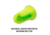 Allen ULTRX Tapered Foam Ear Plugs, Yellow/Lime Green, 25 Pair, NRR 32dB, 4116
