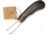 Arctic Legend Black Birch Fish Spike Knife, 6.5in Overall, 2.25in Stainless Double Prong Spike, Black Birch Wood Handle, AL-054