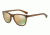Armani EA4053 Sunglasses 53744Z-57 - Transparent Brown Frame, Grey Mirror Rose Gold Lenses