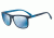 Armani EA4079 Single Vision Prescription Sunglasses EA4079-550455-57 - Lens Diameter 57 mm, Frame Color Matte Blue