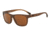 Armani EA4081 Single Vision Prescription Sunglasses EA4081-553373-57 - Lens Diameter 57 mm, Frame Color Matte Transparent Brown