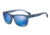 Armani EA4081 Single Vision Prescription Sunglasses EA4081-553525-57 - Lens Diameter 57 mm, Frame Color Matte Transparent Blue