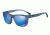 Armani EA4081F Single Vision Prescription Sunglasses EA4081F-553525-59 - Lens Diameter 59 mm, Frame Color Matte Transparent Blue