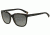 Armani Exchange AX4031 Sunglasses 184011-55 - Black/dk Grey Transparent Frame, Grey Gradient Lenses