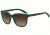 Armani Exchange AX4031 Sunglasses 814613-55 - Brown/bright Spearmint Trans Frame, Smoke Brown Gradient Lenses