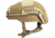 ArmorSource AS-200 NIJ IIIA Standard Ballistic Helmet, Medium, Coyote Brown, 200-RCM-R4P2-CB