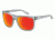 Arnette Firedrill Single Vision Prescription Sunglasses, Fuzzy Translucent Grey Frame, Red Mirror Lens-AN4143-36SV