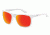 Arnette Firedrill Single Vision Prescription Sunglasses, Fuzzy White Frame, Red Mirror Lens-AN4143-34SV
