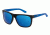 Arnette Firedrill Single Vision Prescription Sunglasses, Gloss Black/Gummy Blueberry Frame, Blue Mirror Lens-AN4143-28SV