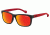 Arnette Slacker Bifocal Prescription Sunglasses, Fuzzy Black/Red Frame, Red Mirror Lens-AN4196-03BI