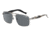 Arnette Smokey Single Vision Prescription Sunglasses, Satin Silver/Grey Horn Frame, Grey Lens-AN3068-05SV