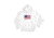 Atoll Board Co Atoll US Flag Unisex Pullover Hoodie - Athletic Grey, L - Athletic Grey,L, SQ9001658