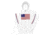 Atoll Board Co Atoll US Flag Unisex Pullover Hoodie - White, XL - White,XL, 627A961FF0BDDWhite-XL