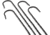 Barebones Cowboy Grill Steel Skewers, Pack of 4, CKW-461