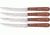 Bear &amp; Son Steak Knife Set, High Carbon SS Blade, RoseWood Handle BC2STKR