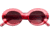 Bertha Margot Handmade in Italy Sunglass - Womens, Red, One Size, BRSIT102-3