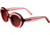 Bertha Margot Handmade in Italy Sunglass - Womens, Red, One Size, BRSIT102-3