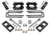 Bison Offroad Toyota Tacoma TRD / SR5 / Rock Warrior 2WD/4WD 2005-2020 Lift Kit, 32.5in Max Tire Size, Black, 3F/ 1R, TK-1502-32.5