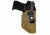 Black Rhino Concealment IWB Holster System, S&amp;W M&amp;P 22 Compact, Right Handed Shooter, Cant 10 Degrees, Carbon Fiber Coyote Brown,, 191204359824