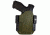 Black Rhino Concealment Tactical Carry Holster System w/ Light Holster - Glock, Model Glock 29/30 Gen 4, Left Handed Shooter, Cant 15 Degrees, Carbon Fiber OD Green, 191204341669