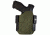Black Rhino Concealment Tactical Carrier OWB Holster System w/ Light Holster - Springfield Armory, Model Springfield Armory XD .45 5in, Left Handed Shooter, Cant 0 Degrees, Olive Drab, 191204832112