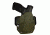 Black Rhino Concealment Tactical Carry Holster System w/ Light Holster - Glock, Model Glock 29/30 Gen 4, Left Handed Shooter, Cant 15 Degrees, Carbon Fiber OD Green, 191204341669